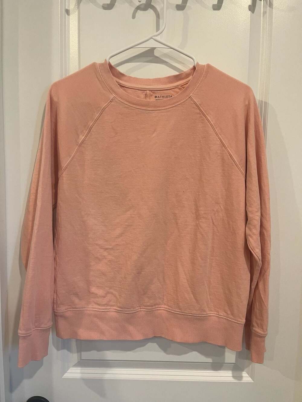 Athleta Pink Crew Neck Lightweight Sweatshirt